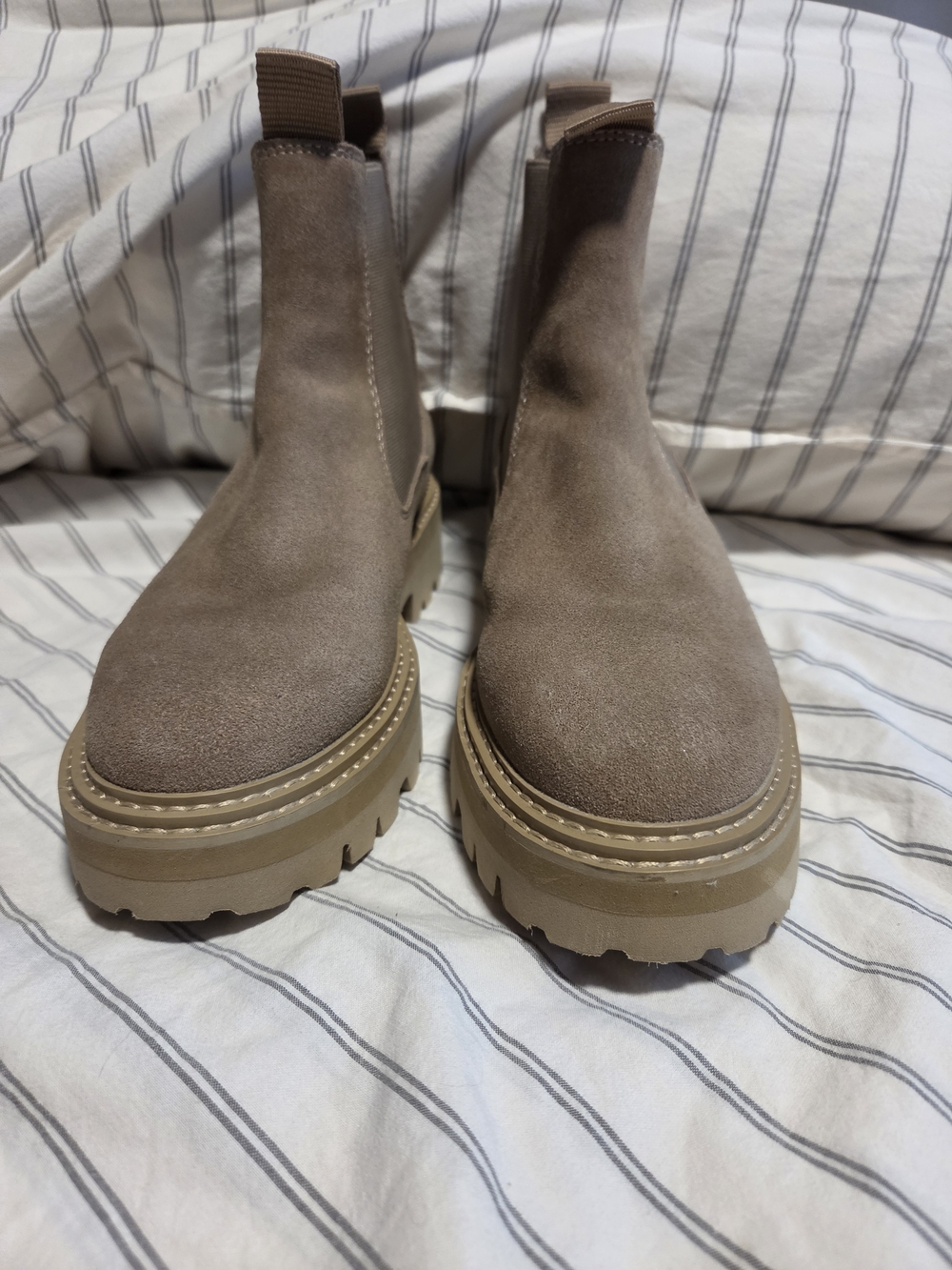 Dolce Vita Taupe Suede Boots